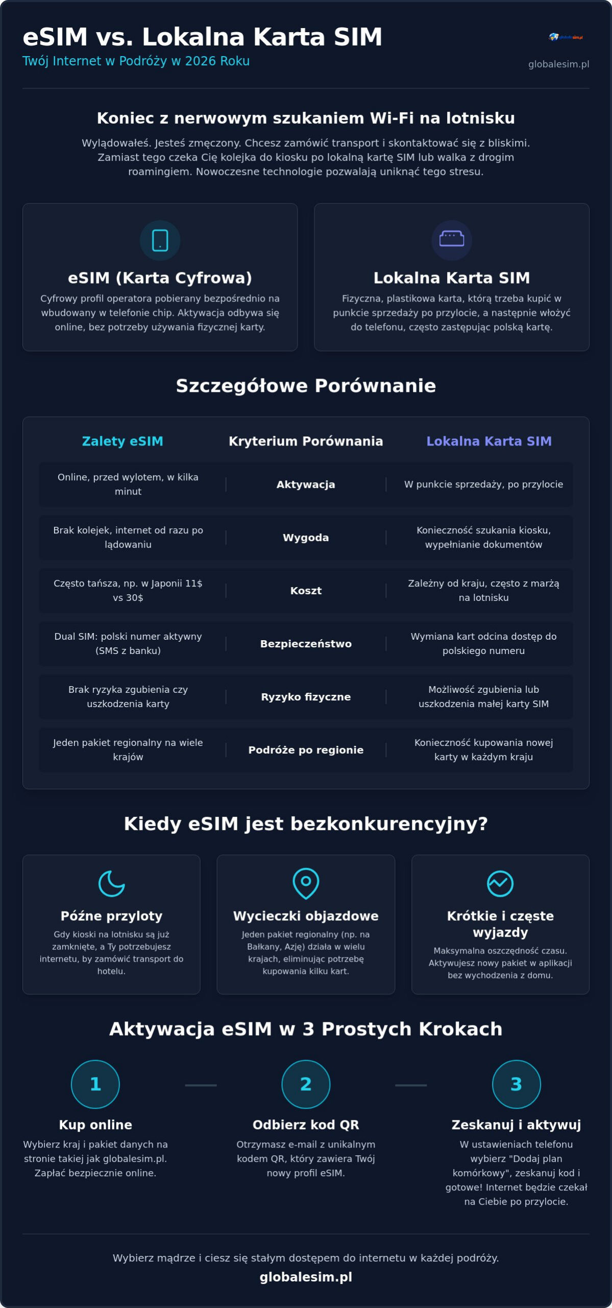 ESIM vs lokalna karta SIM: Jak najlepiej oszczędzić na internecie w podróży w 2026 roku?